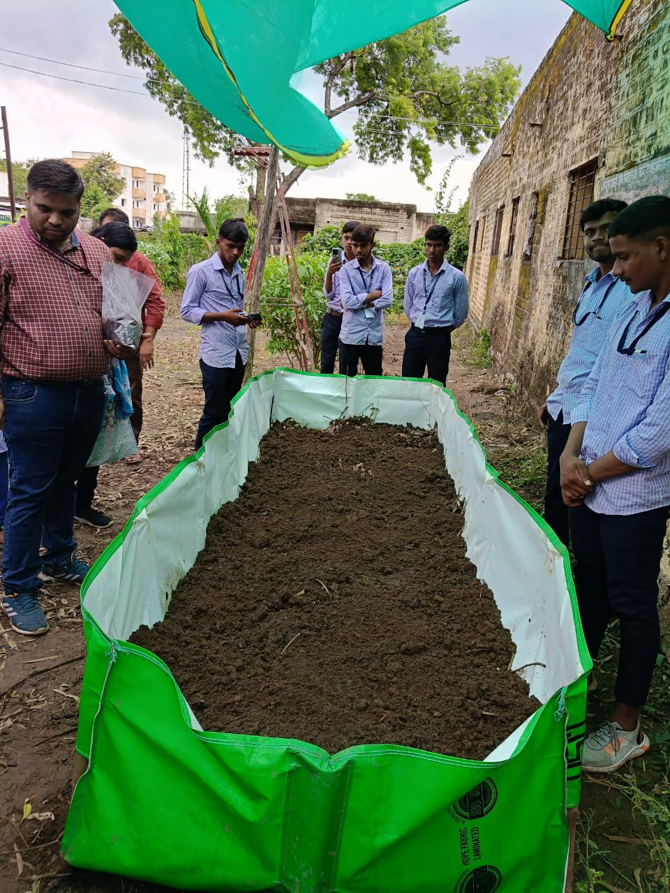 Cleaning at the site